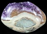 Purple Amethyst Crystal Heart - Uruguay #50904-1